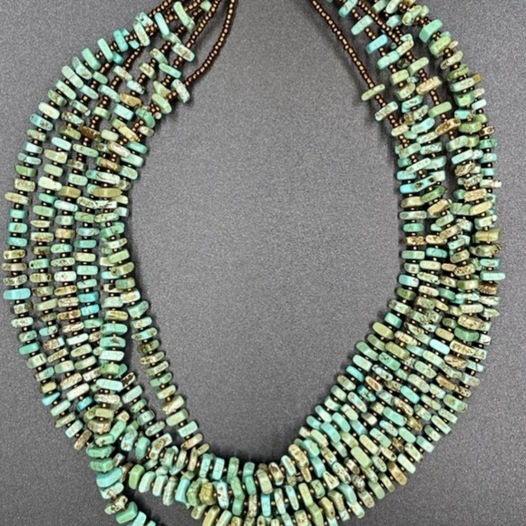 Silpada gorgeous 6 strands of turquoise - Picture 1 of 5